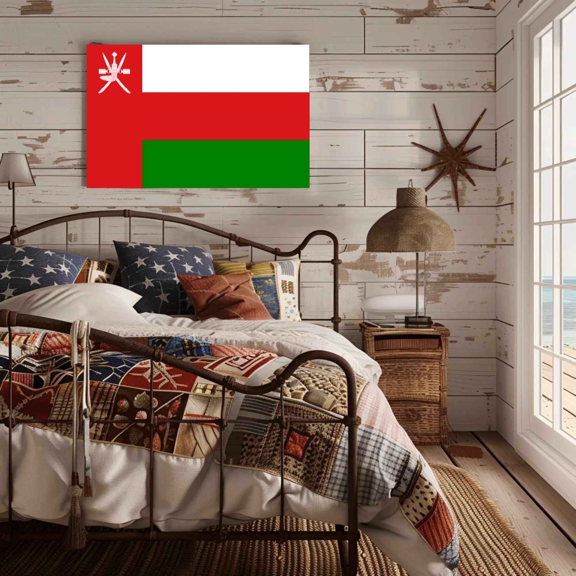Omani Flag National Pride Country Flag Poster PosterGoat