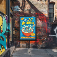 Oops! All Meetings Pop Culture Poster PosterGoat