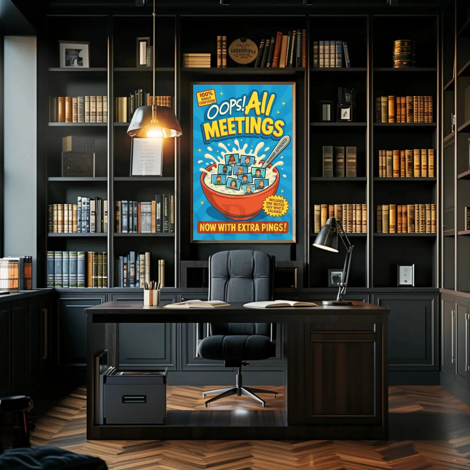 Oops! All Meetings Pop Culture Poster PosterGoat