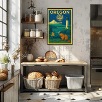 Oregon Classic Poster Celebrating Natural Beauty and History PosterGoat