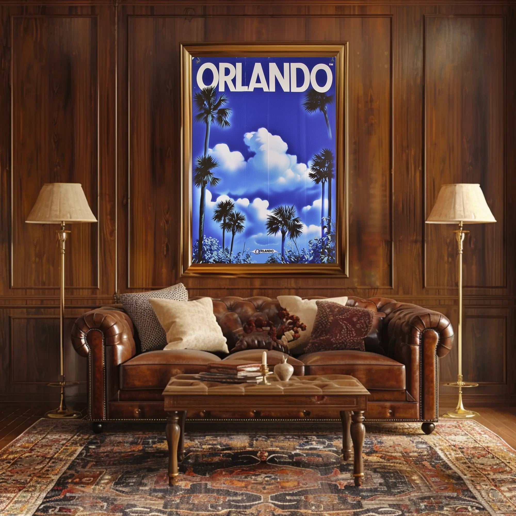Orlando Retro Travel Poster PosterGoat