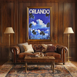 Orlando Retro Travel Poster PosterGoat