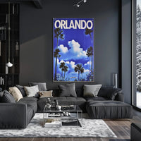 Orlando Retro Travel Poster PosterGoat