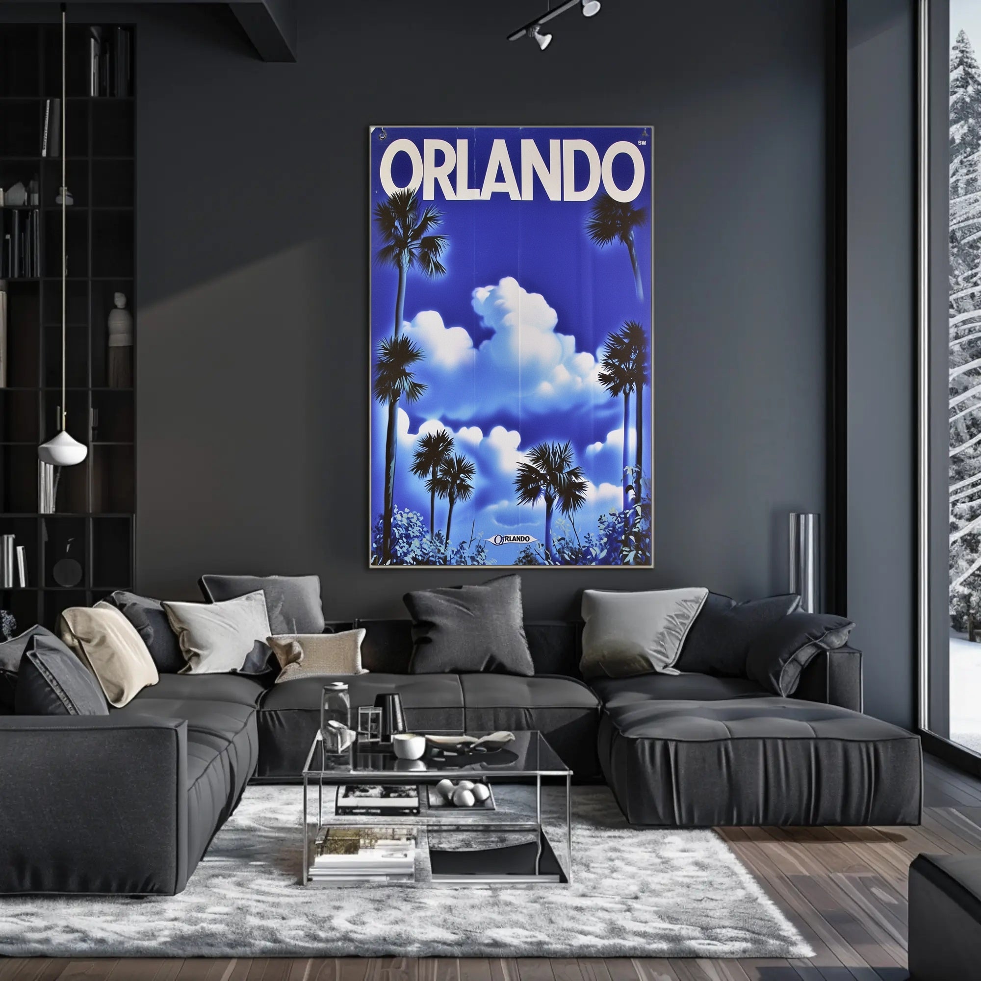 Orlando Retro Travel Poster PosterGoat