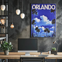 Orlando Retro Travel Poster PosterGoat