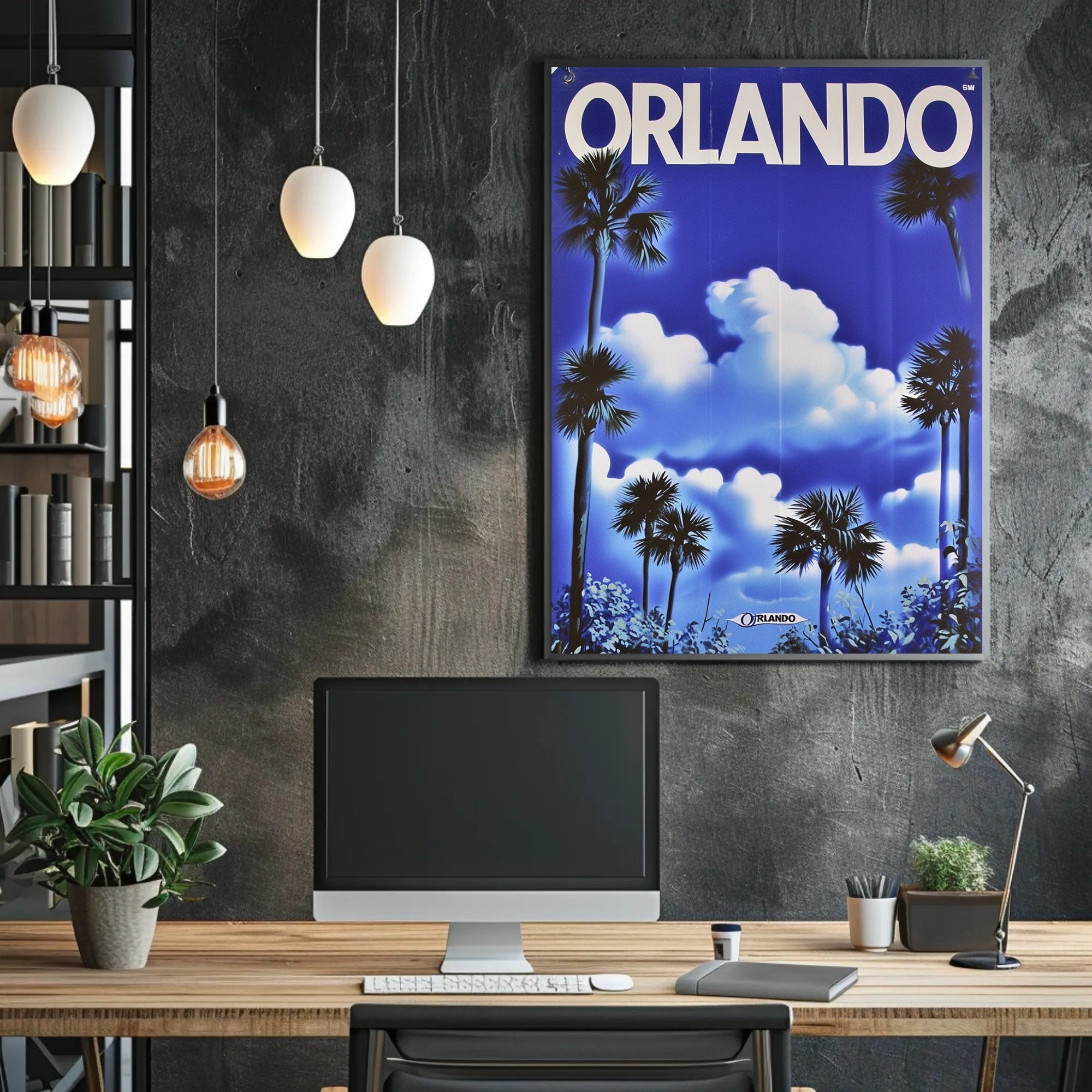 Orlando Retro Travel Poster PosterGoat