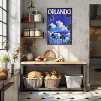 Orlando Retro Travel Poster PosterGoat