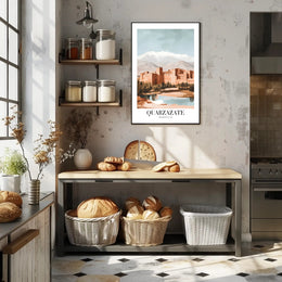 Ouarzazate Oasis Reflection Modern Cityscape Travel Poster PosterGoat