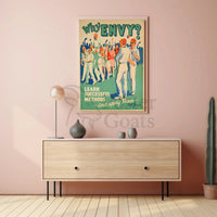 Overcoming Envy Vintage Motivational Poster - Pop Culture Poster PosterGoat