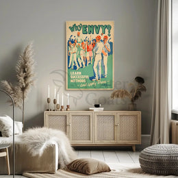 Overcoming Envy Vintage Motivational Poster - Pop Culture Poster PosterGoat