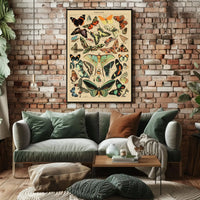 PAPILLONS Vintage Butterfly Illustration Art Print Animal Poster PosterGoat