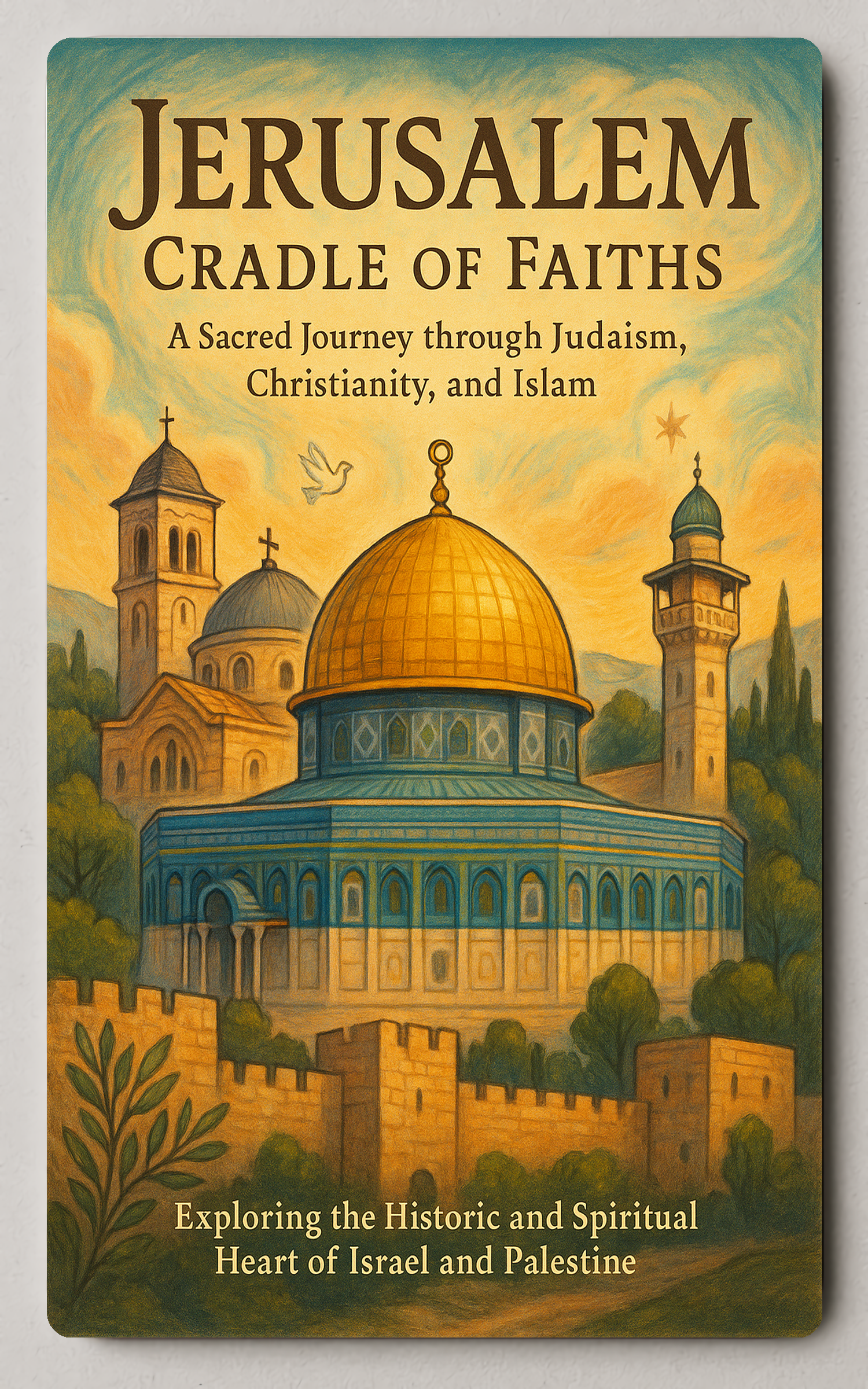 Jerusalem Harmony Spirituality Illustrated Cultural or Heritage Trading Card