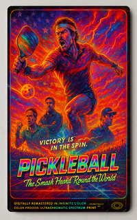 Pickleball The Smash Heard 'Round the World Trading Card PosterGoats