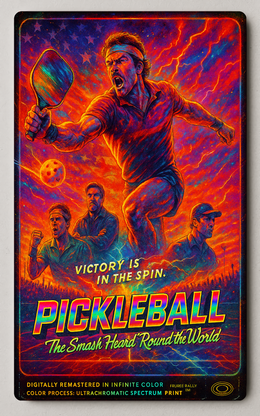 Pickleball The Smash Heard 'Round the World Trading Card PosterGoats