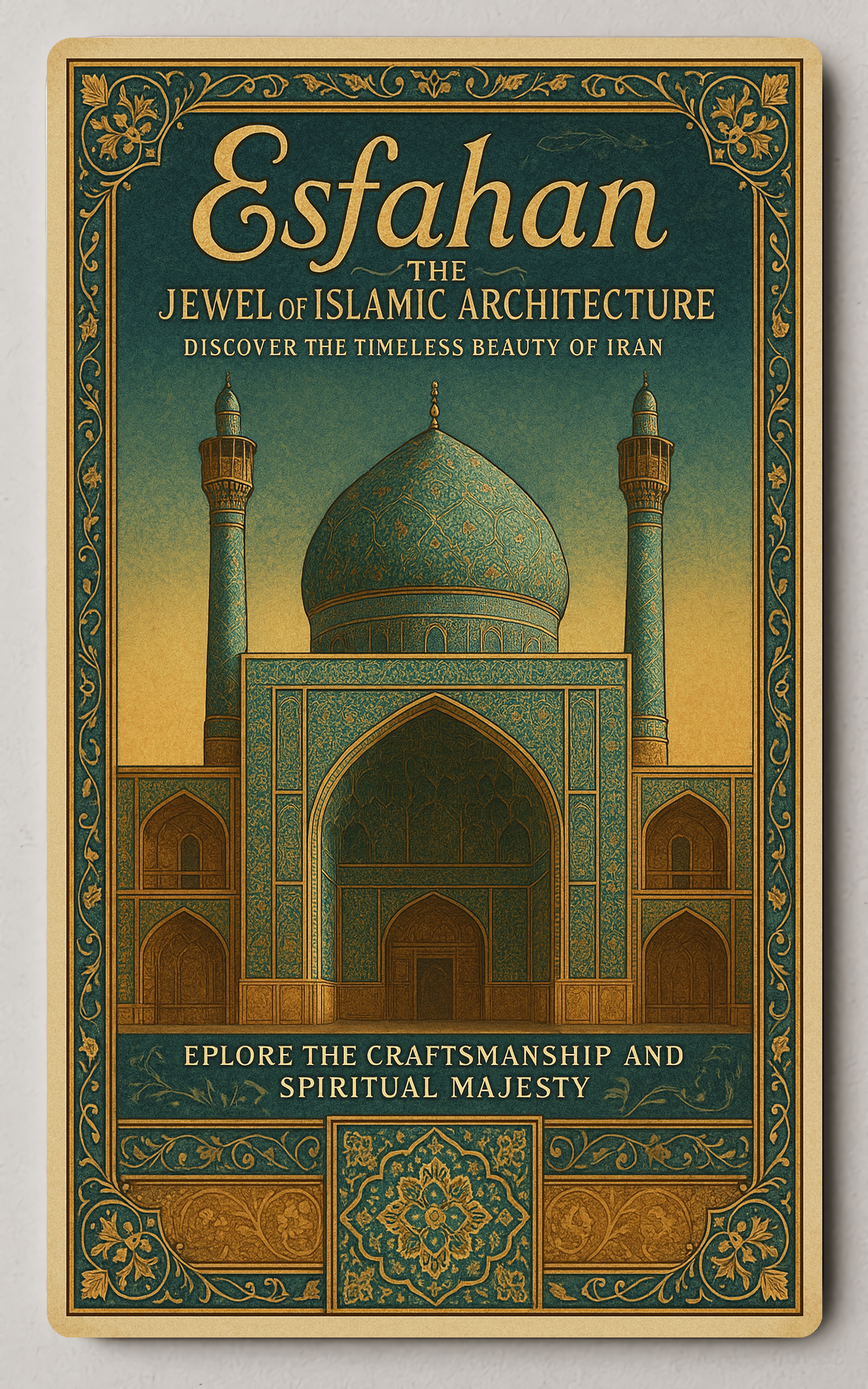 Esfahan The Jewel of Islamic Architecture Trading Card PosterGoats