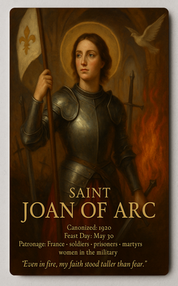 Saint Joan of Arc Trading Card PosterGoat