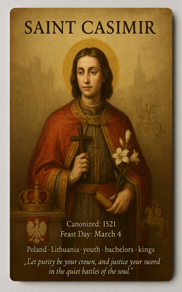 Saint Casimir Trading Card PosterGoat