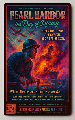 Pearl Harbor The Day of Infamy Trading Card PosterGoat