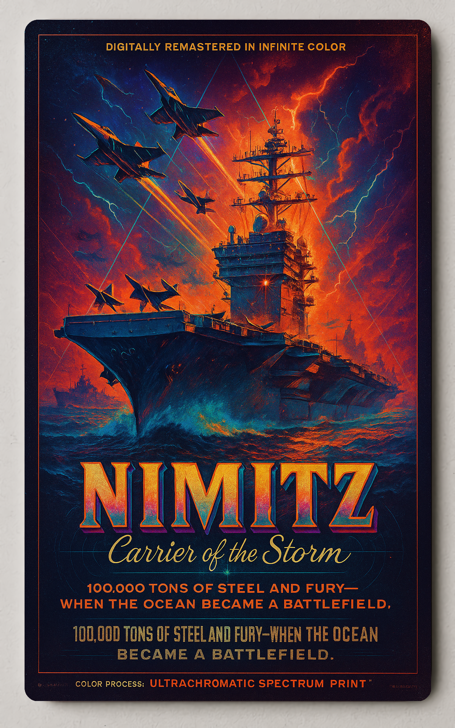 Nimitz Carrier of the Storm Trading Card PosterGoat