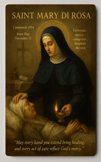 Saint Mary Di Rosa Trading Card PosterGoat