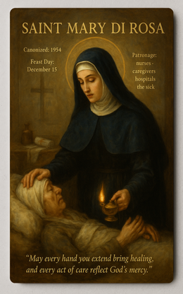 Saint Mary Di Rosa Trading Card PosterGoat
