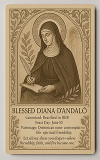 Blessed Diana d'Andalo Trading Card PosterGoat