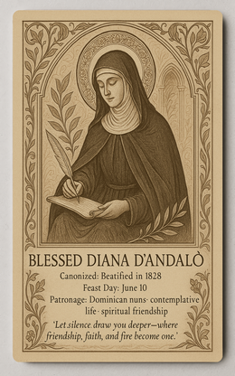 Blessed Diana d'Andalo Trading Card PosterGoat