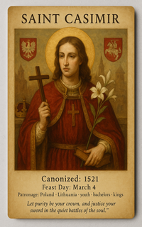 Saint Casimir Trading Card PosterGoat