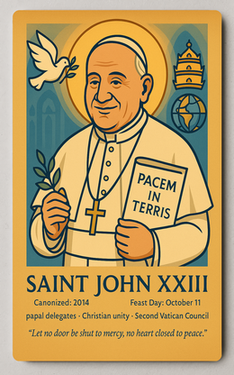 Saint John XXIII Trading Card PosterGoat