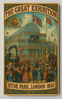 The Great Exhibition Vintage Crystal Palace Cultural Trading Card