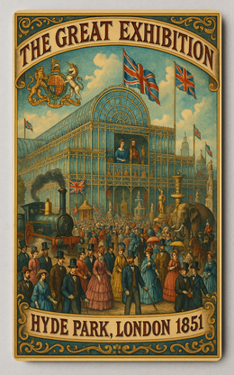 The Great Exhibition Vintage Crystal Palace Cultural Trading Card