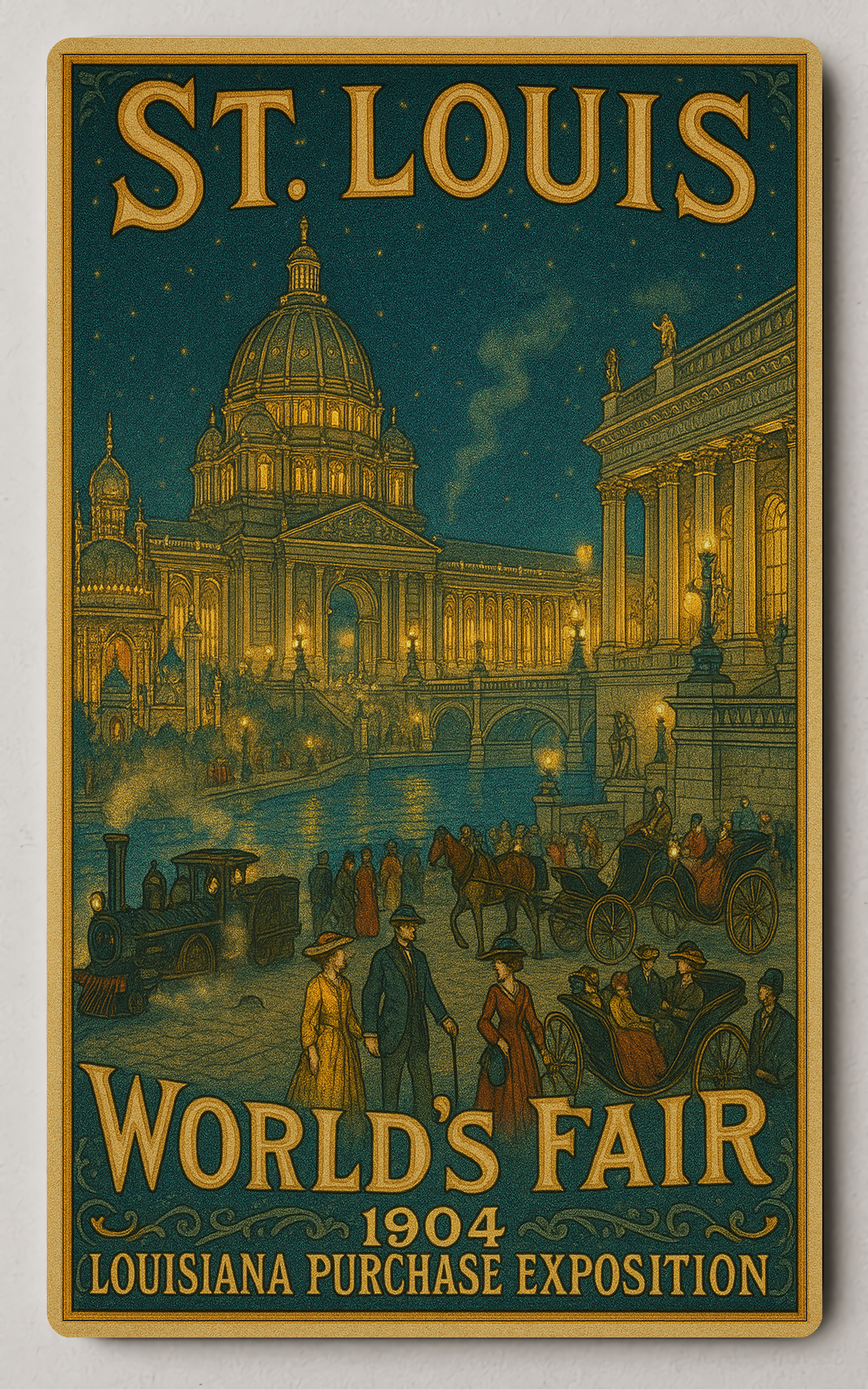 1904 World's Fair Grand Vintage e Trading Card