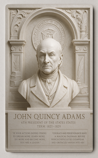 John Quincy Adams Presidential Historical Trading Card