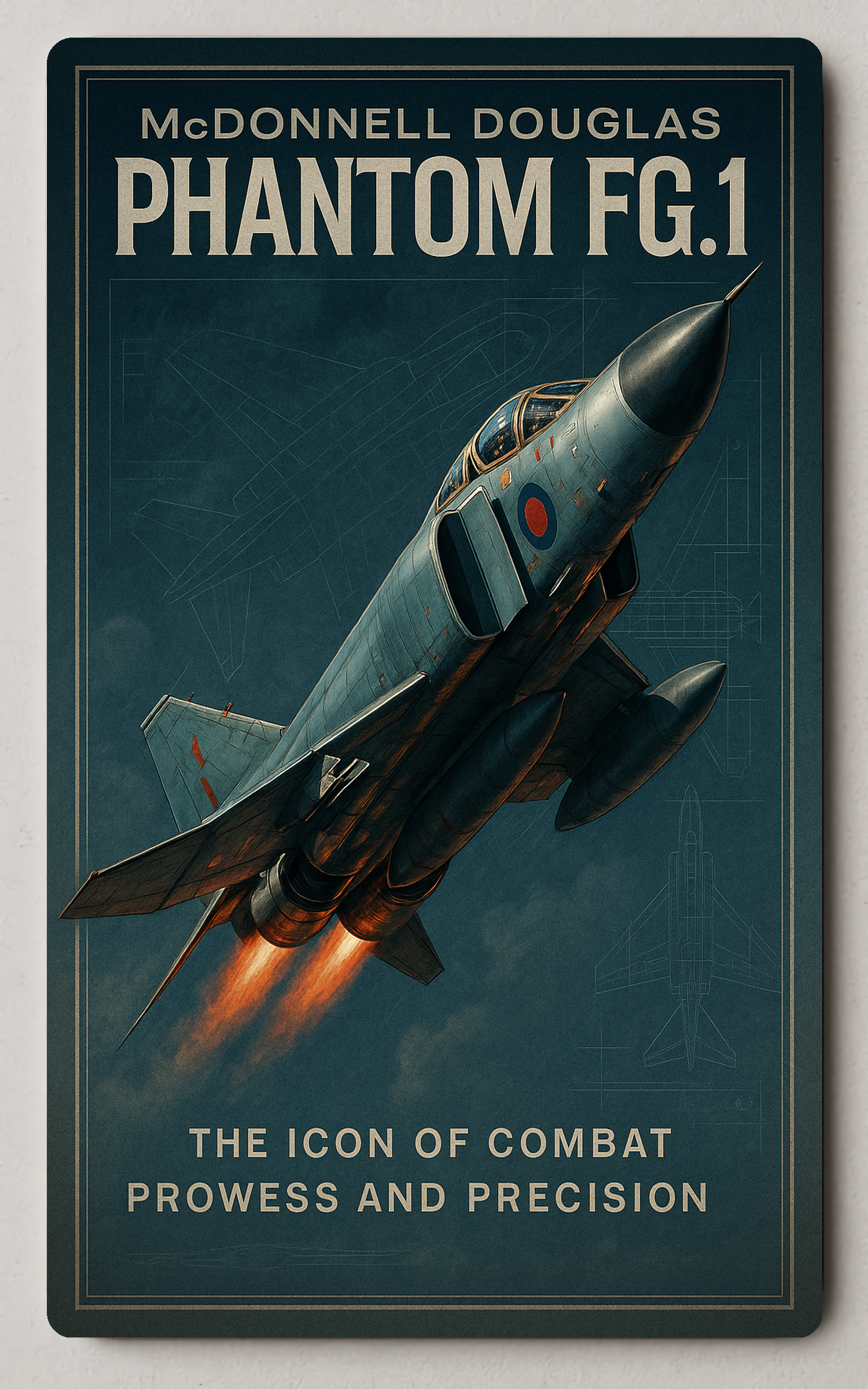 McDonnell Douglas Phantom FG.1 Military Recruitment Trading Card PosterGoat