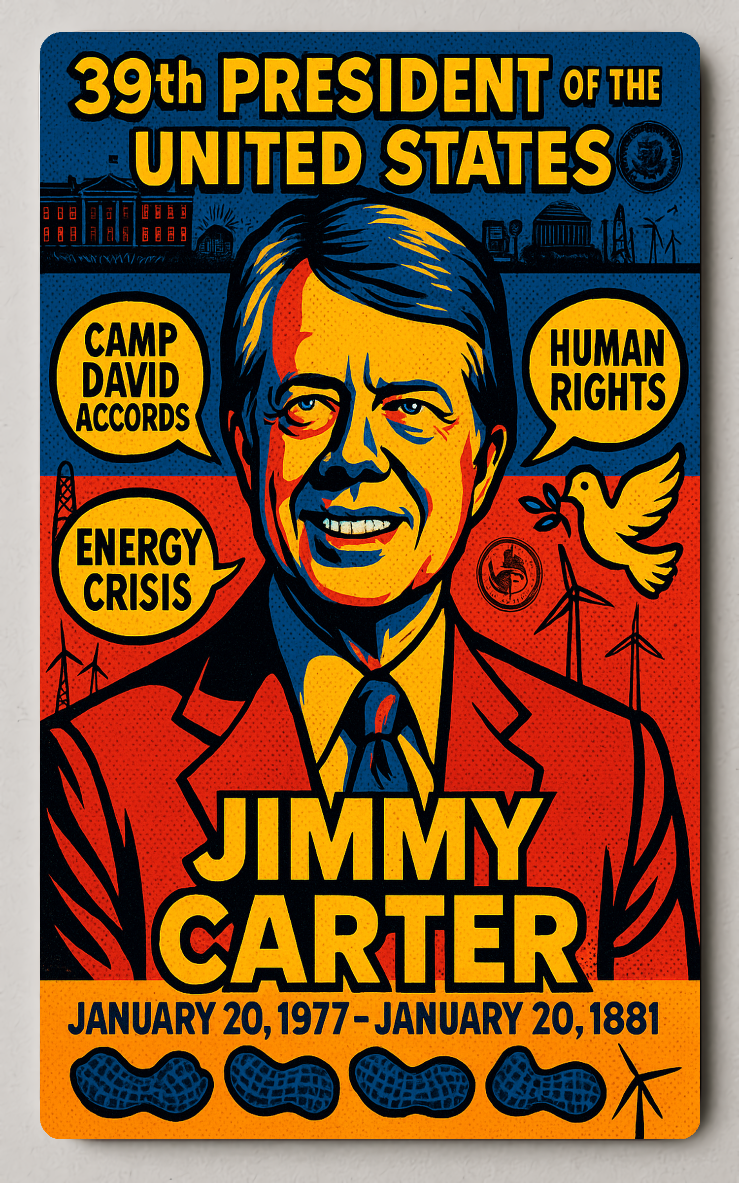 Jimmy Carter Legacy Trading Card PosterGoat