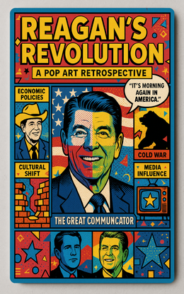 REAGAN'S REVOLUTION Pop Art Political History Trading Card PosterGoat