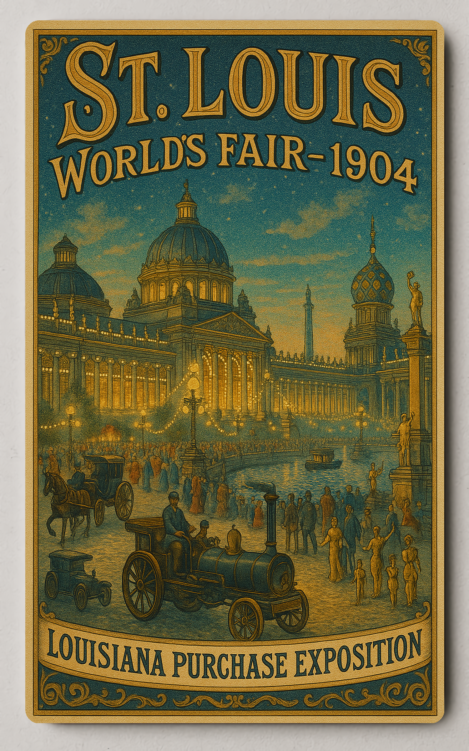 1904 St. Louis World's Fair Cultural Heritage Trading Card PosterGoat