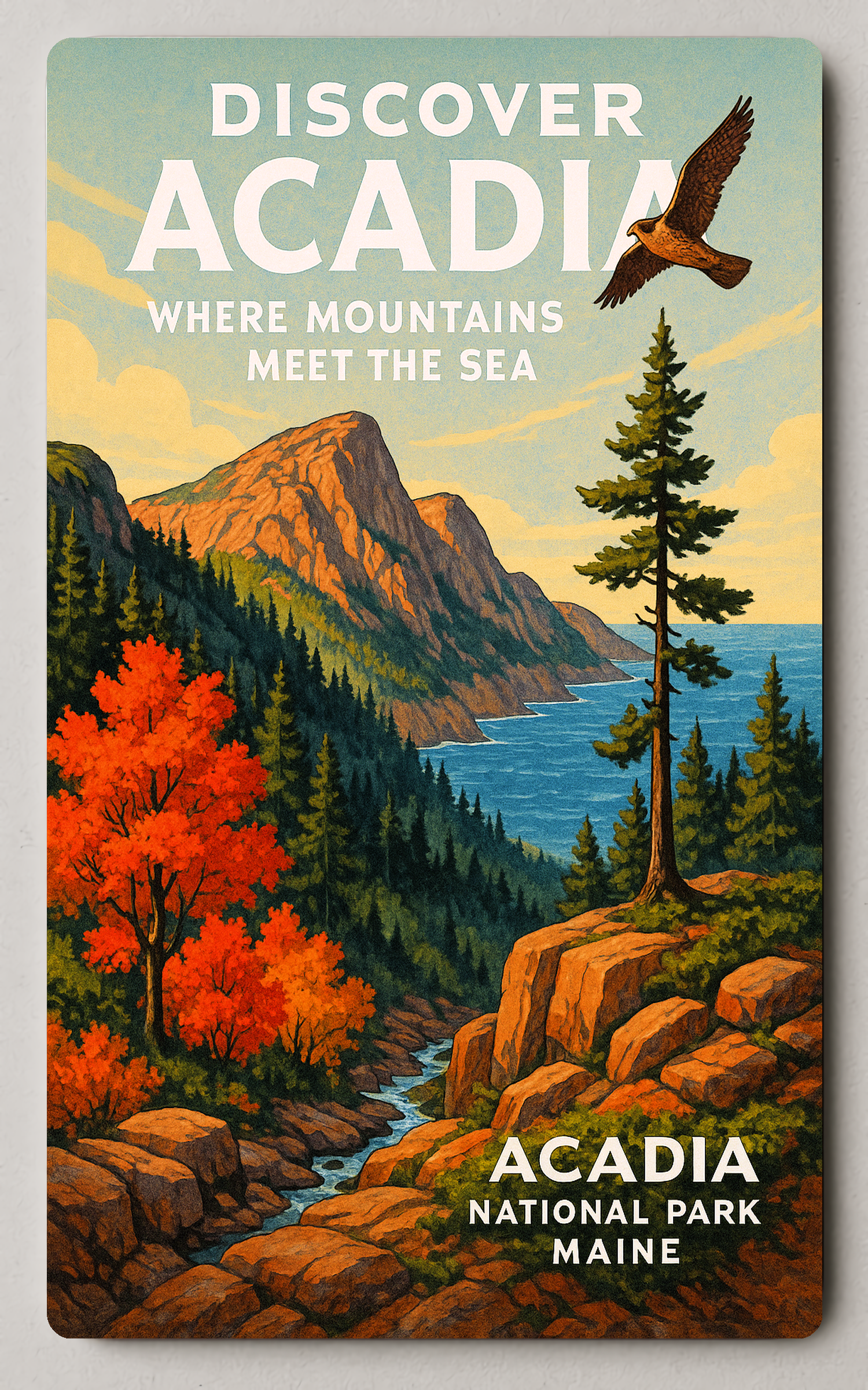 Discover Acadia Poster PosterGoat