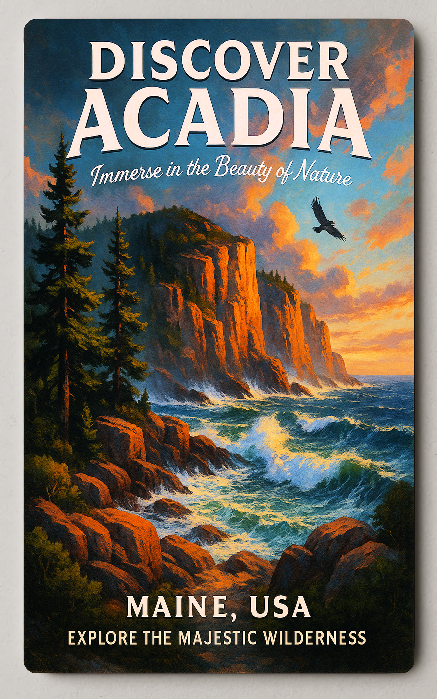 Acadia Where Nature Speaks Poster PosterGoat