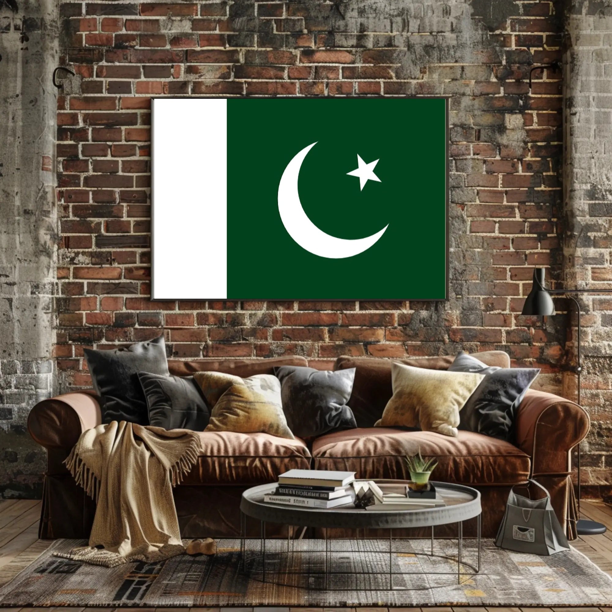 Pakistani Pride: Iconic Flag Representation Country Flag Poster PosterGoat
