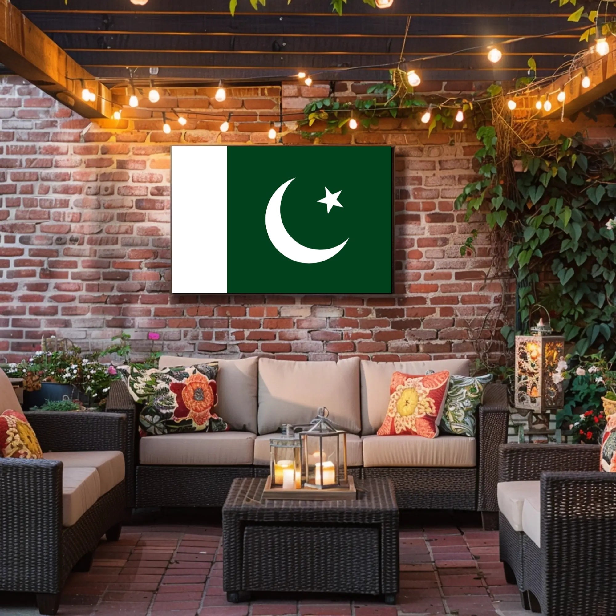 Pakistani Pride: Iconic Flag Representation Country Flag Poster PosterGoat