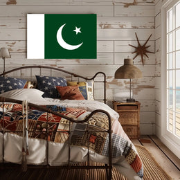 Pakistani Pride: Iconic Flag Representation Country Flag Poster PosterGoat