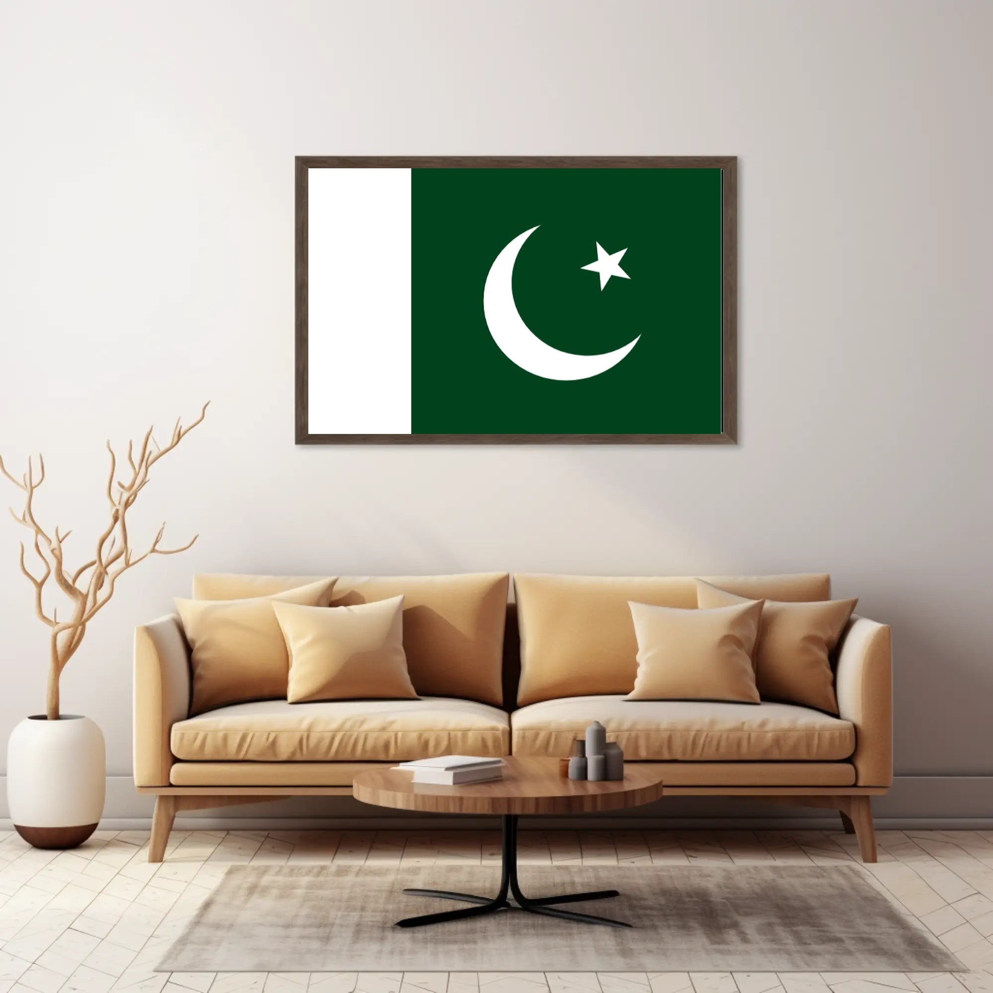 Pakistani Pride: Iconic Flag Representation Country Flag Poster PosterGoat