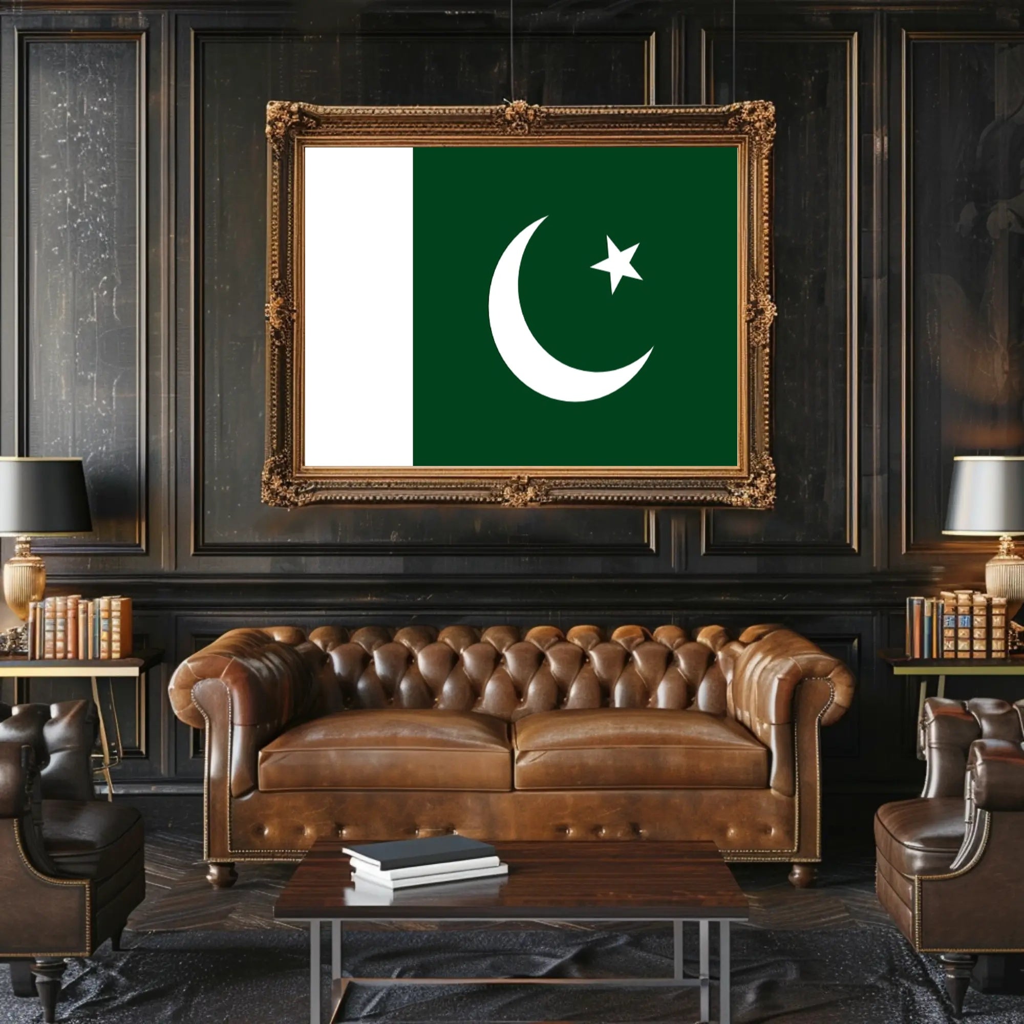 Pakistani Pride: Iconic Flag Representation Country Flag Poster PosterGoat