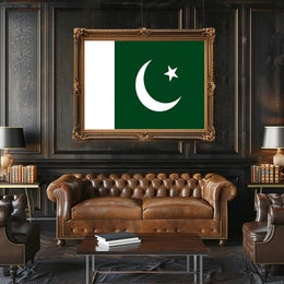Pakistani Pride: Iconic Flag Representation Country Flag Poster PosterGoat