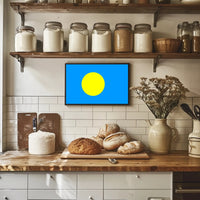 Palau Flag Peaceful Cultural Symbol - Country Flag Poster PosterGoat