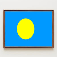 Palau Flag Peaceful Cultural Symbol - Country Flag Poster PosterGoat
