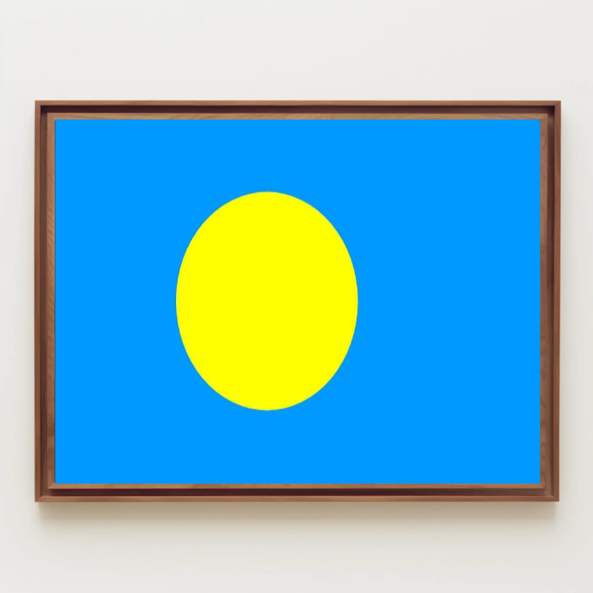 Palau Flag Peaceful Cultural Symbol - Country Flag Poster PosterGoat