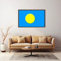 Palau Flag Peaceful Cultural Symbol - Country Flag Poster PosterGoat