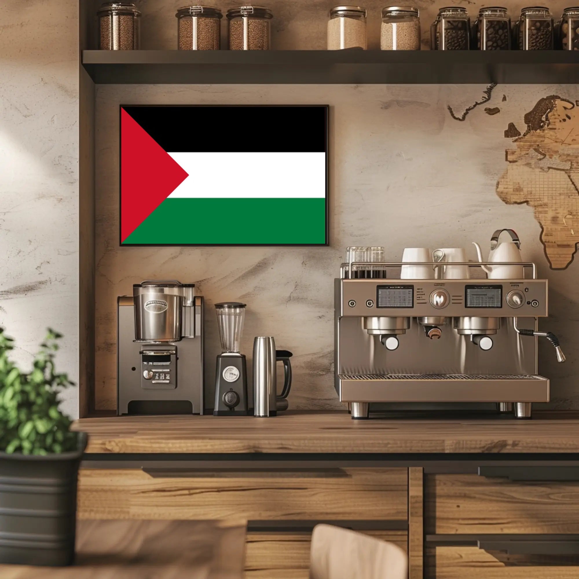 Palestine Flag Unity Art: Country Flag Poster PosterGoat